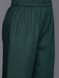 Varanga Floral Zari Embroidered Kurta With Trousers & Dupatta