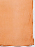 Rust Bandhani Printed Embellished With Gota A-Line Kurta Paired With Tonal Solid Bottom And Tonal Chiffon Dupatta