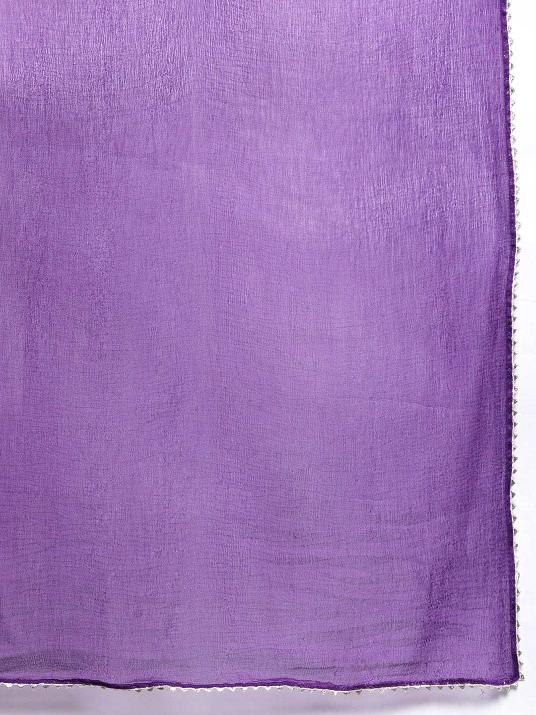 Purple Floral Printed Anarkali Kurta Paired With Tonal Printed Bottom And Dupatta