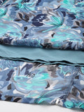 Varanga Women Blue Floral Printed Anarkali Kurta Paired With Dupatta