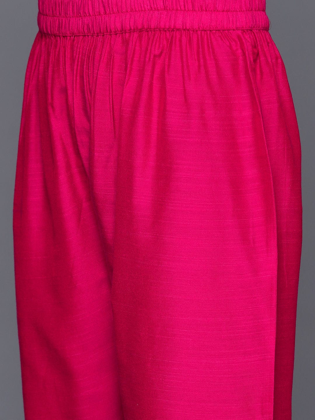 Varanga Women Fuchsia Embroidered Sequinned Kurta Set With Dupatta