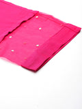 Varanga Women Fuchsia Embroidered Sequinned Kurta Set With Dupatta