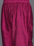Varanga Women Straight Emroidered Kurta With Printed Bottom