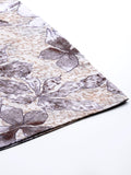 Varanga Women Grey Floral Printed Top Paired With Tonal Printed Bottom Vcod7222