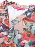 Varanga Women Beige Floral Printed Tunic Paired With Tonal Bottom Vset21139