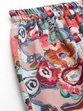 Varanga Women Beige Floral Printed Tunic Paired With Tonal Bottom Vset21139