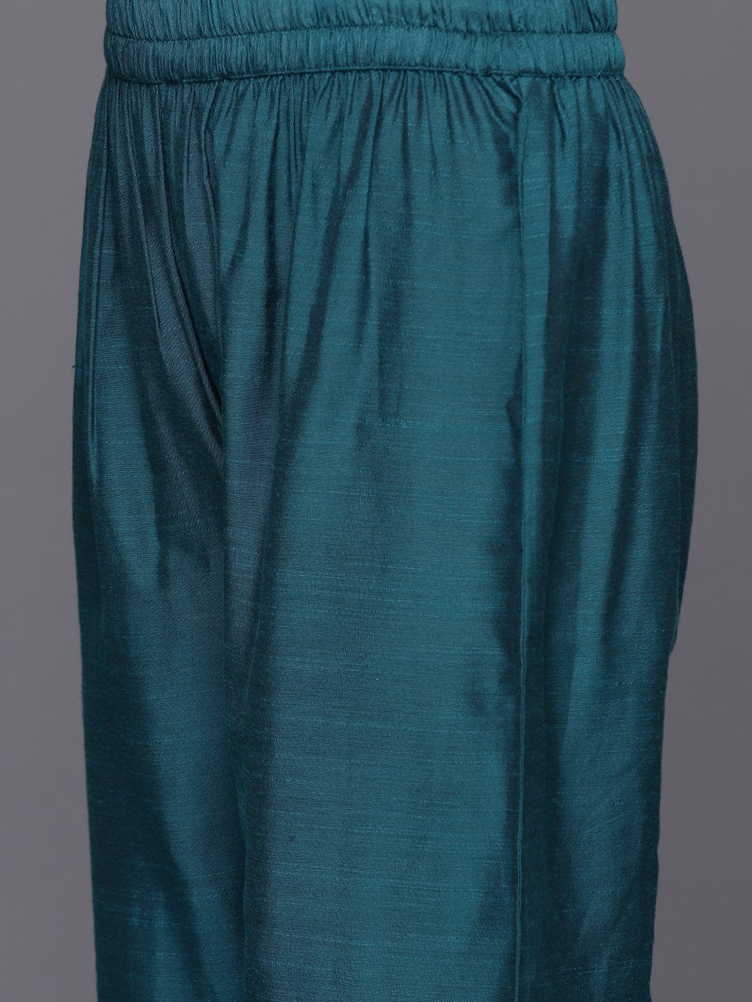Varanga Womenwomenblue Embroidered Straight Kurta Paired With Tonal Bottom And Dupatta