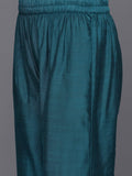 Varanga Womenwomenblue Embroidered Straight Kurta Paired With Tonal Bottom And Dupatta