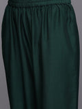 Varanga Women Green Embroidered Straight Kurta With Bottom And Dupatta