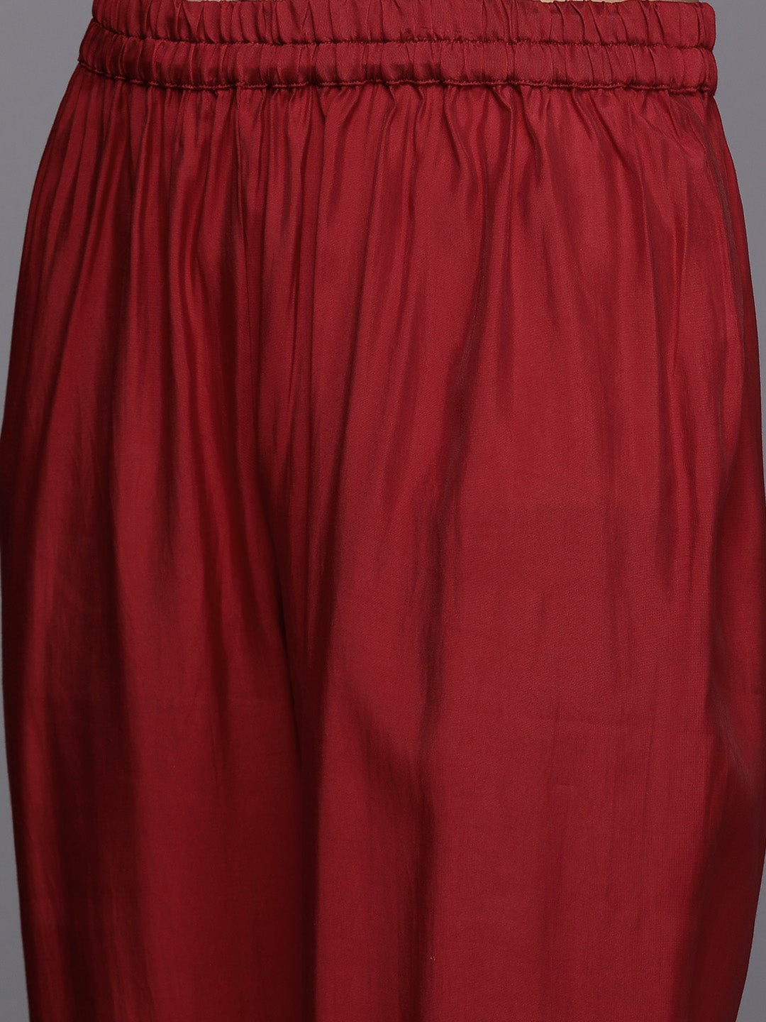 Varanga Women Women Red Embroidered Straight Kurta With Bottom And Dupatta