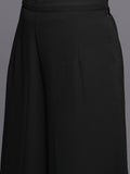 Varanga Women Off-White And Black Floral Printed Kurta With Bottom And Dupatta