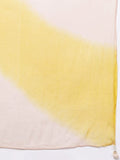 Varanga Women Cream And Yellow Floral Printed Beads Anarkali Kurta With Sharara And Dupatta