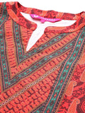 Varanga Women Rust Paisley Printed Kurta With Bottom And Printed Dupatta