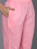 Varanga Women Pink Floral Printed Alia Cut A-Line Kurta With Tonal Bottom And Dupatta