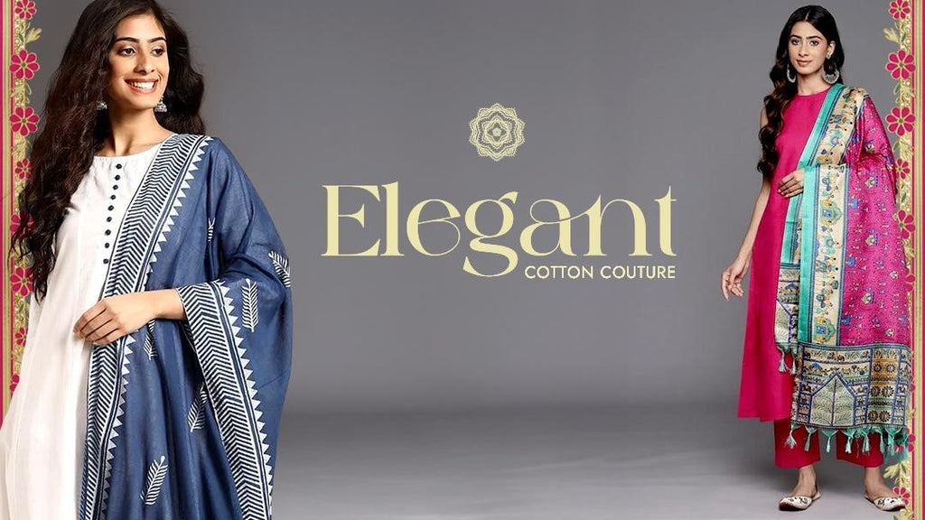 Transition into Spring by Embracing Vibrant Cotton Suit Sets from Varanga