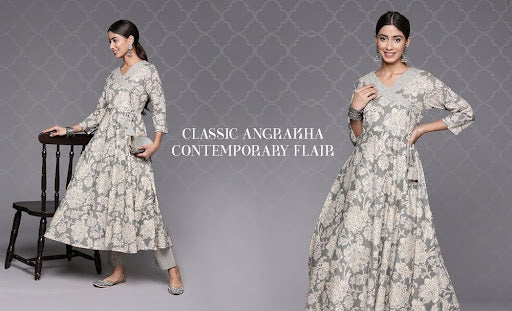 Angrakha suit for women banner - Varanga