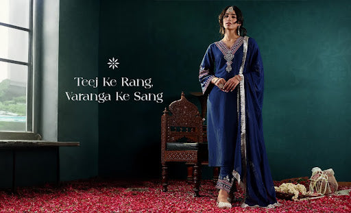 Swing into the festive spirit of Teej with Varanga’s Ethnic Collection