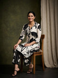 Floral Printed Apple Hem Kurta With Trouser