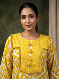 Varanga Women Ikat Printed Boho Look With Tassel Kurta & Trouser