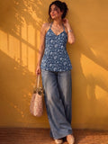 Bohemian Halter Neck Printed Top.