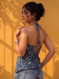 Bohemian Halter Neck Printed Top.
