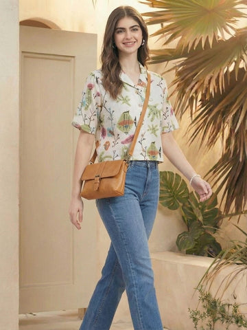 Varanga Women Summer Floral printed Top