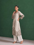The Sandalwood Paisley Pure Silk Festive Women's Kurta Set