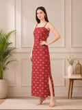 Varanga Rust Colored Women Summer Dress