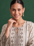The Sandalwood Paisley Pure Silk Festive Women's Kurta Set