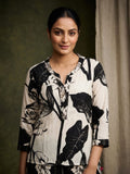 Floral Printed Apple Hem Kurta With Trouser