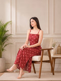 Varanga Rust Colored Women Summer Dress