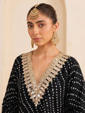 Midnight Bandhani Women Kaftan Set