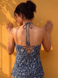 Bohemian Halter Neck Printed Top.