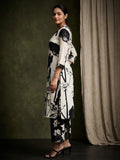 Floral Printed Apple Hem Kurta With Trouser