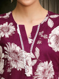 Floral Printed Sleeveless Kurta With Trouser