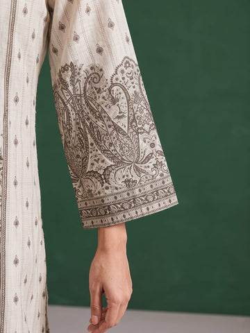 The Sandalwood Paisley Pure Silk Festive Women's Kurta Set