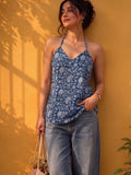 Bohemian Halter Neck Printed Top.