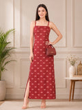 Varanga Rust Colored Women Summer Dress