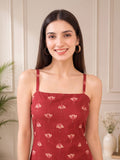 Varanga Rust Colored Women Summer Dress