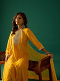 Gracefully Crafted In Rich Vichitra Fabric With Zari Embroidery, This Elegant 3-Piece Anarkali Set Blends Festive Charm With Timeless Style