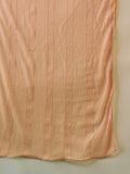 Peach Zari-Embroidered Kurta With Spaghetti Straps, Paired With Solid Trousers And A Lace-Trimmed Dupatta For An Elegant Festive Look