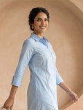 Varanga Blue Colored Women Summer Dress