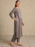 The Sandstone Lattice Women Kurta Set