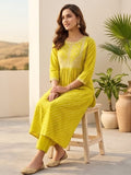 Bandhani-Printed Anarkali With Zari-Embroidered Yoke, Paired With Solid Trousers And Dupatta