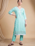 Varanga Women Ethnic Green Kurta Set With Dupatta