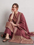 The Mauve Stripe Floral Kurta Set