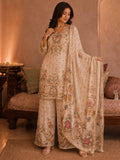 Ethnic Printed Kurta Set With Matching Palazzo And Dupatta