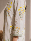 Ivory Bloom Kurta Set with Farsi Salwar
