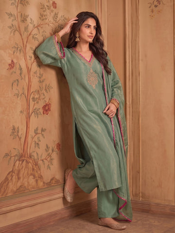 Sage Glow Women's Kurta Set