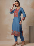The Midnight Crimson Silk Women'S Kurta Set